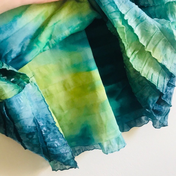 KIM ROGERS RUFFLED LAYERED BLOUSE TOP - Picture 8 of 8